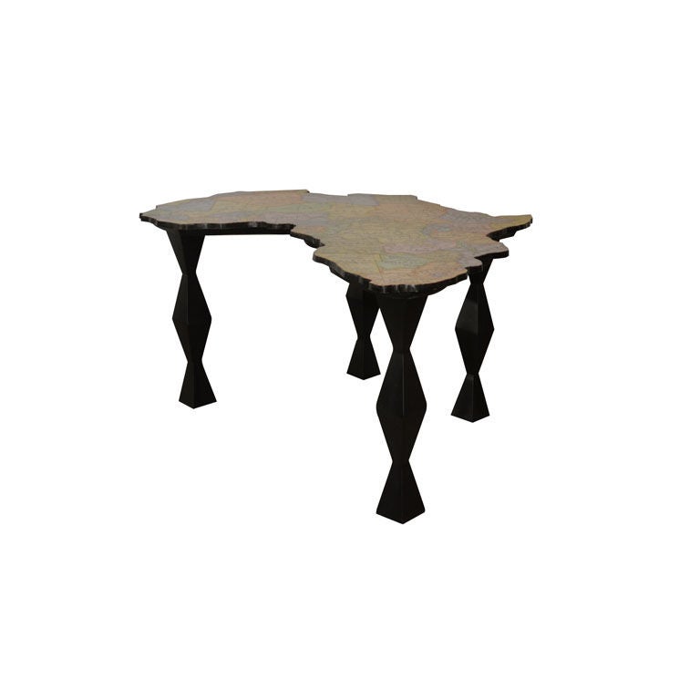 Plywood A Map of Africa Coffee Table by Doug Edge