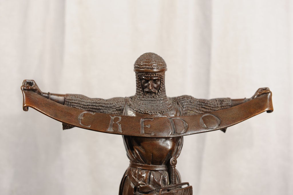 XIXe siècle Bronze de Fremiet, Credo