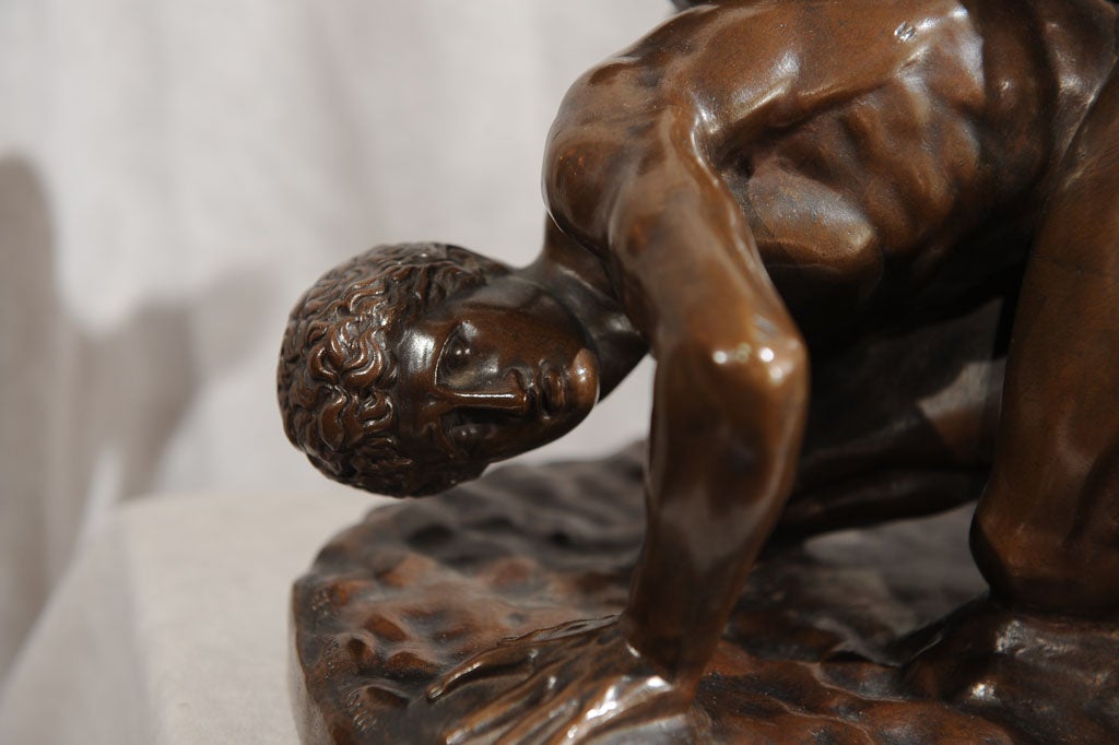 French Bronze Greco/Roman Wrestlers