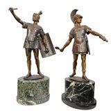 Bronze Pair of Roman Warriors