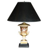 Old Paris  Porcelain  Lamp