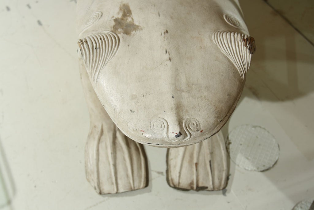 HAND CARVED FROG FROM DAVID BARRETT COLLECTION 1