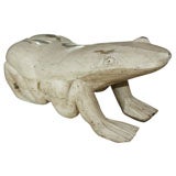 Vintage HAND CARVED FROG FROM DAVID BARRETT COLLECTION