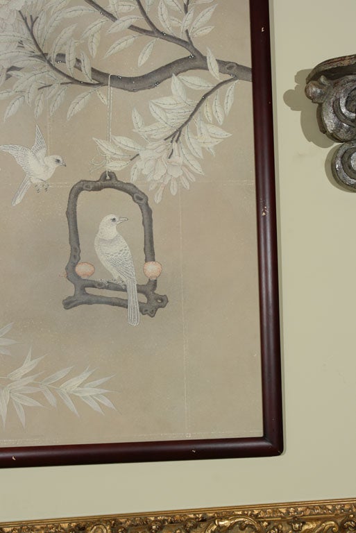 Mid-20th Century FRAMED GRACIE WALLPAPER PANEL