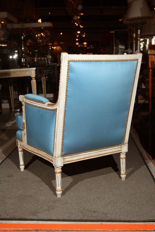 French Bergere Chair Stamped Jansen 1
