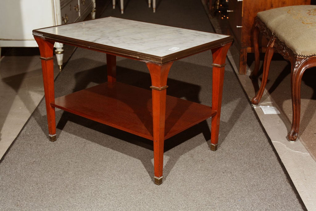 Maison Jansen Mahogany End Table