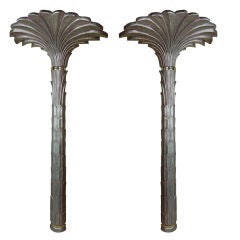 Pair of Serge Roche Style Palm Tree Floor Lamps