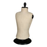 Large table top male mannequin with wood base