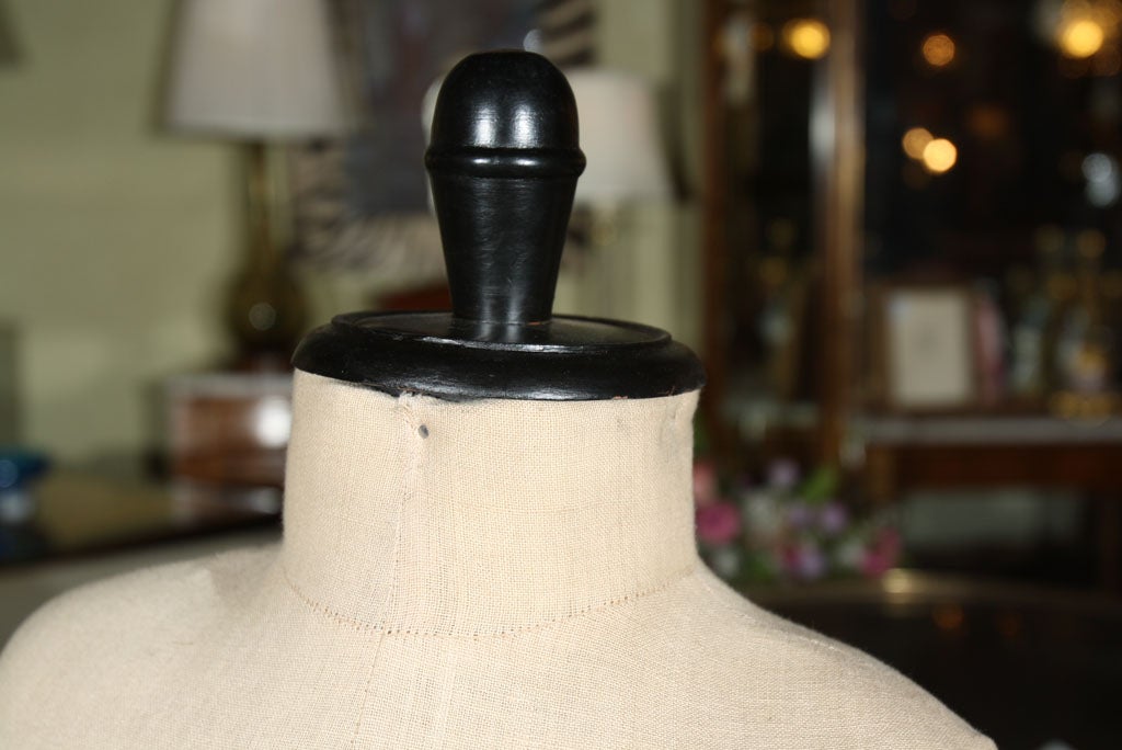Large table top male mannequin with wood base at 1stDibs