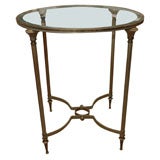 Round Neoclassical Style Gueridon Table