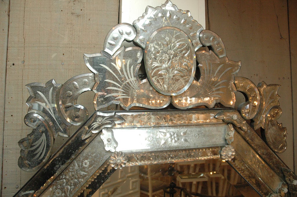 Etched and Beveled Venetian Mirror 2