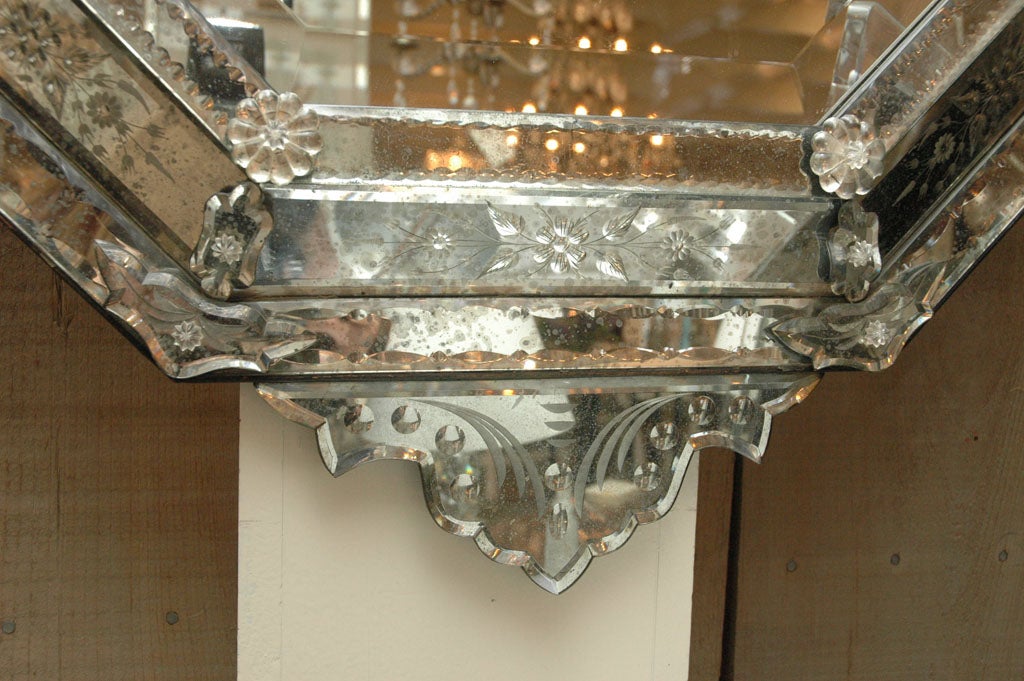 Etched and Beveled Venetian Mirror 4