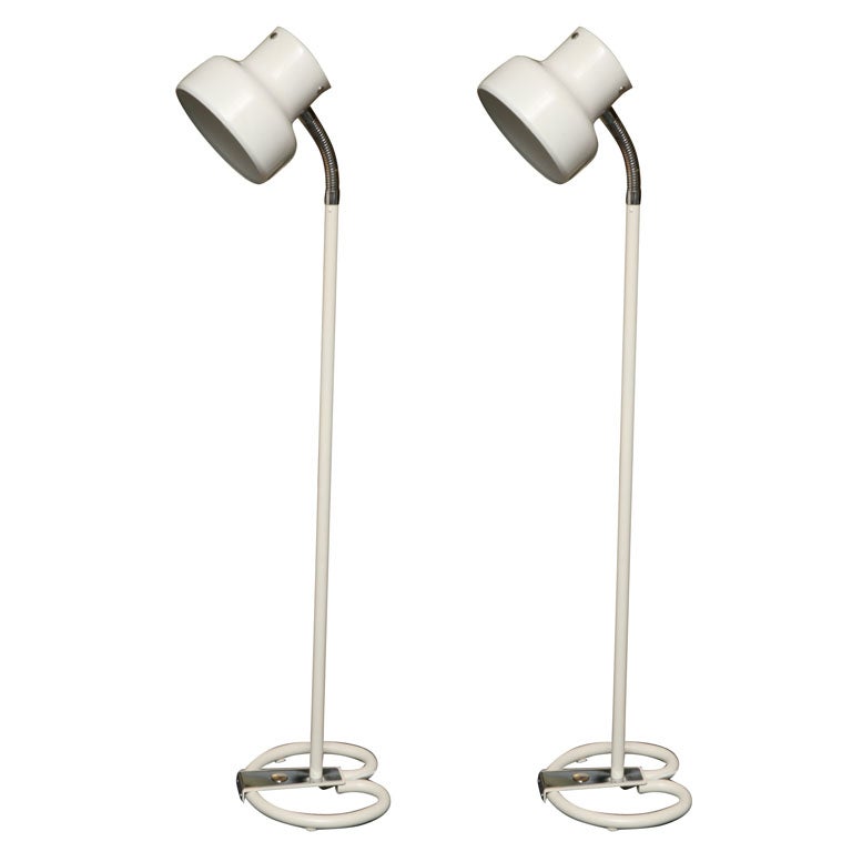 Pair Scandinavian Modern Atelje Lyktan "Bumling" Floor Lamps by Anders Pehrson