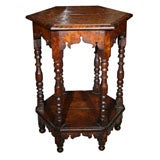 Antique 6 SIDED OCCASSIONAL TABLE