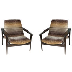 Pair Kagan Style Arm Chairs