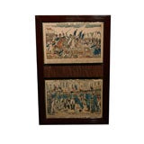 Set of 8 Frames with Napoleonic Engravings by Pellerin