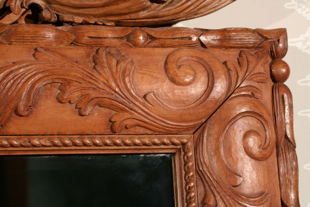 Carved Irish Mirror For Sale at 1stDibs