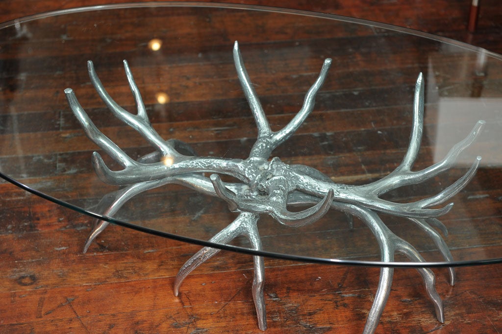 Arthur Court Antler Coffee Table In Excellent Condition In San Francisco, CA