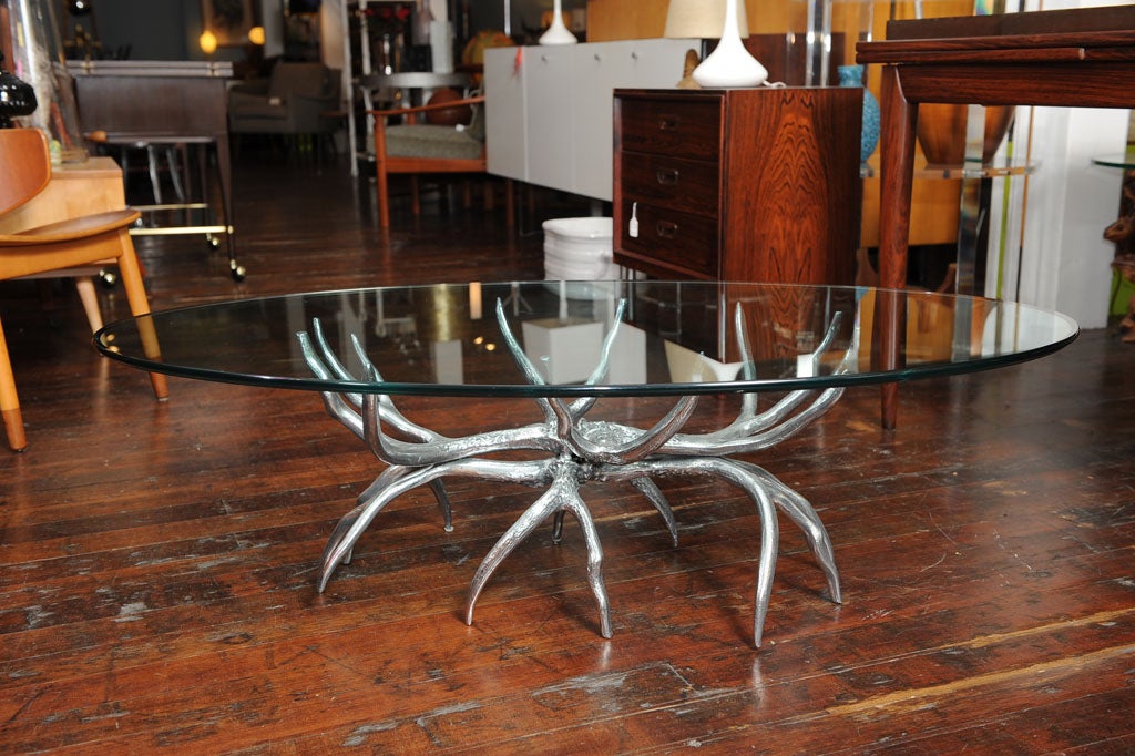 Late 20th Century Arthur Court Antler Coffee Table