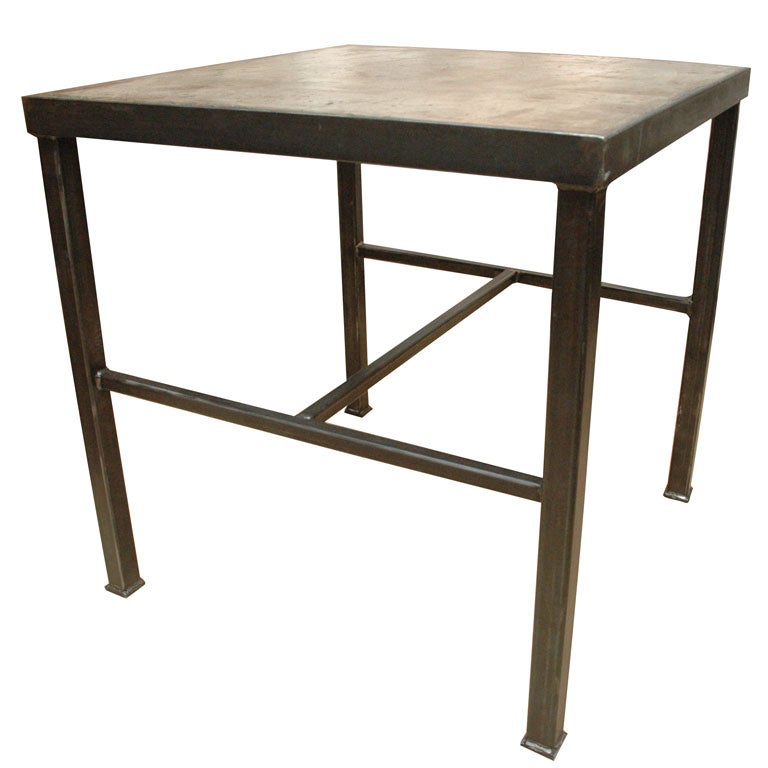 Steel and Concrete table For Sale at 1stDibs