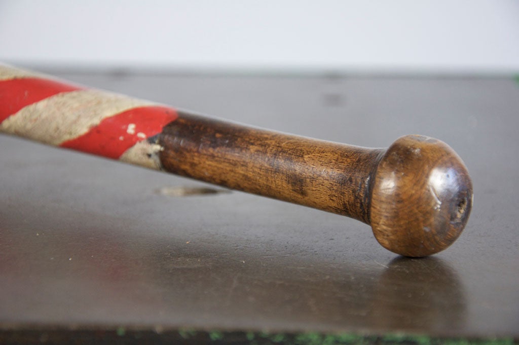 20th Century Fantastic Hand Carved and Painted Juggling or Indian Clubs