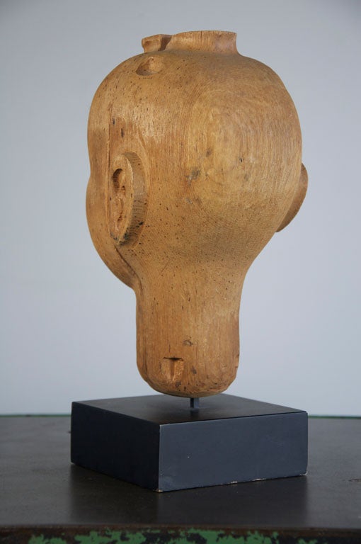 Vintage Wood Carved Ventriloquist's Dummy Head at 1stDibs custom made