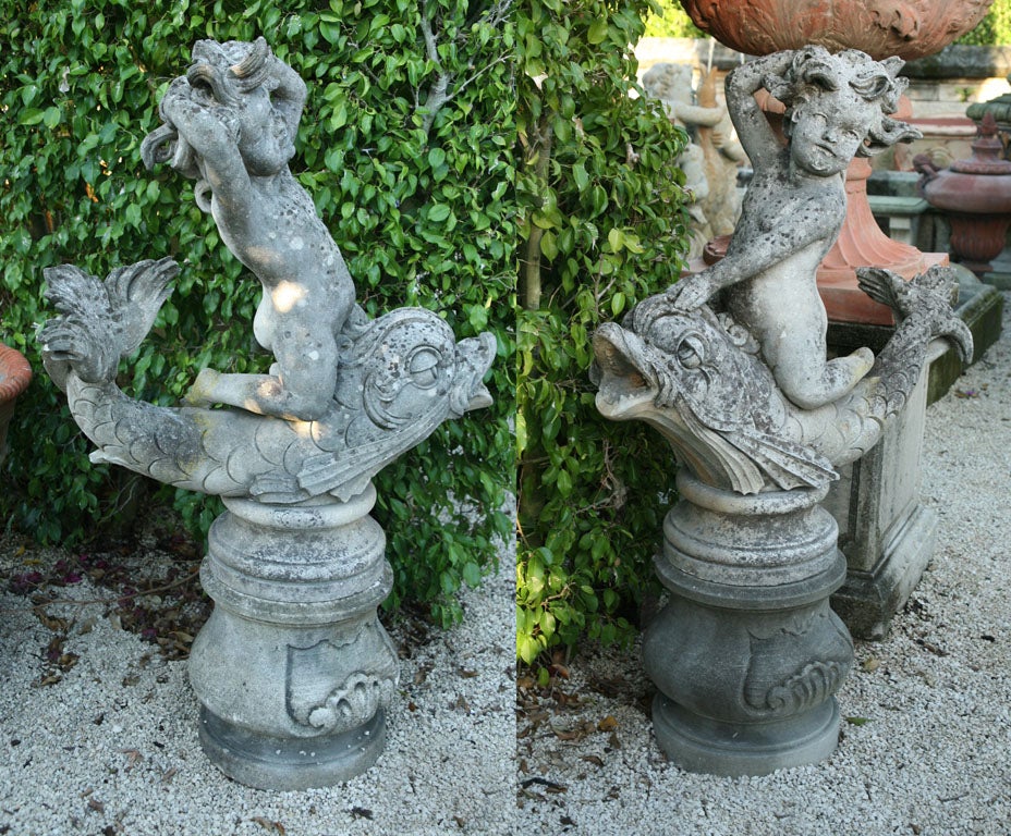 Pair of Italian Garden Putti