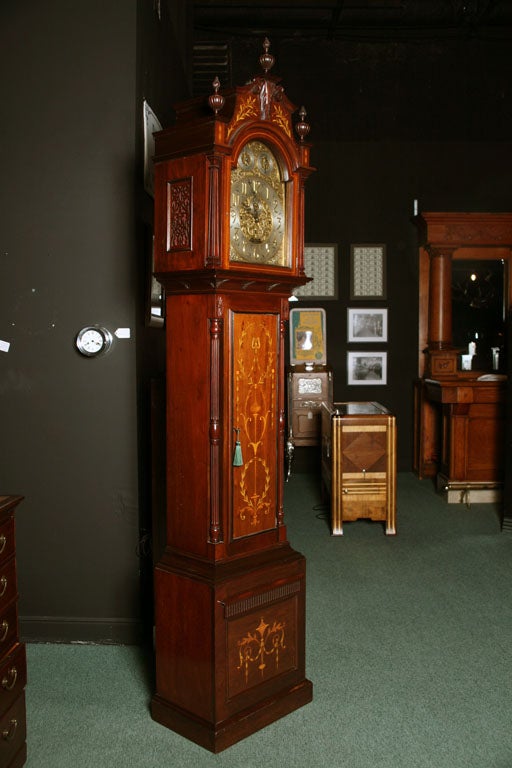 19th Century An English 19th c. Longcase / Grandfather Clock For Sale