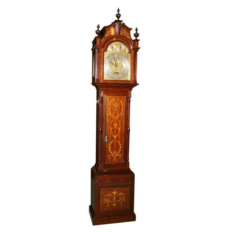 An English 19th c. Longcase / Grandfather Clock For Sale