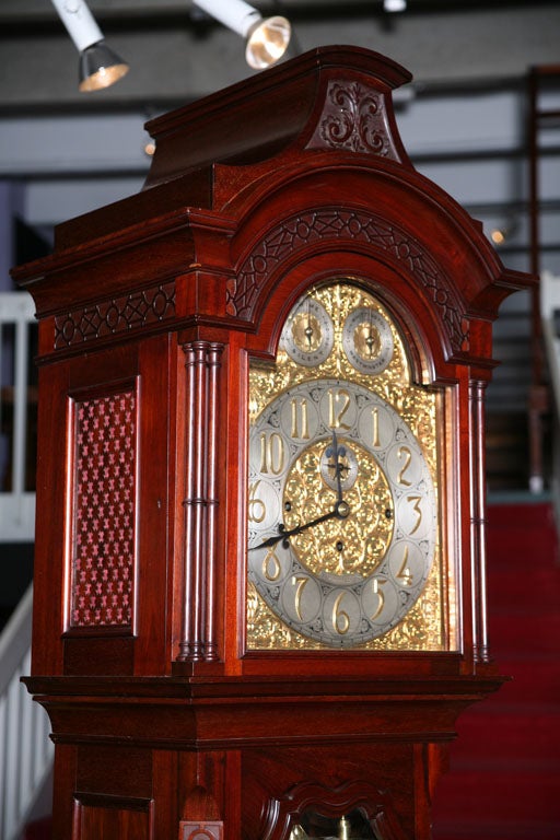 A 19th c.  Regency English Musical Longcase / Grandfather Clock In Excellent Condition In Miami, FL