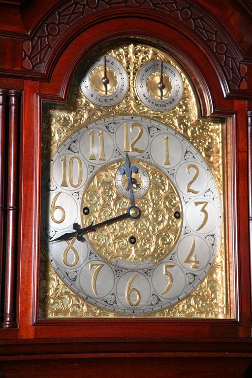 19th Century A 19th c.  Regency English Musical Longcase / Grandfather Clock