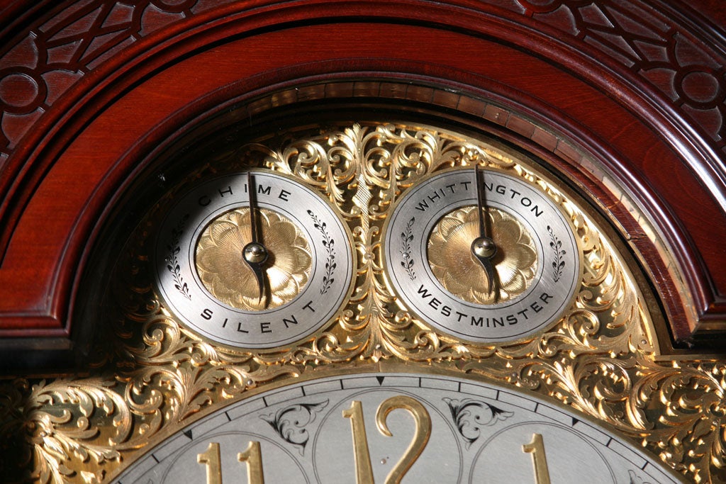 A 19th c.  Regency English Musical Longcase / Grandfather Clock 3