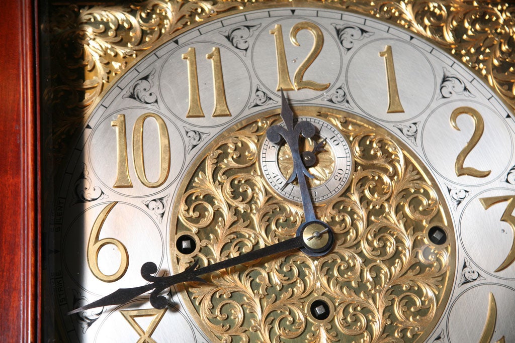 A 19th c.  Regency English Musical Longcase / Grandfather Clock 4