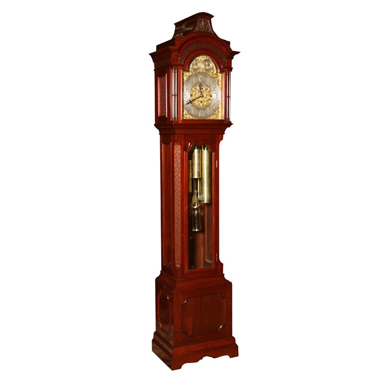 A 19th c.  Regency English Musical Longcase / Grandfather Clock