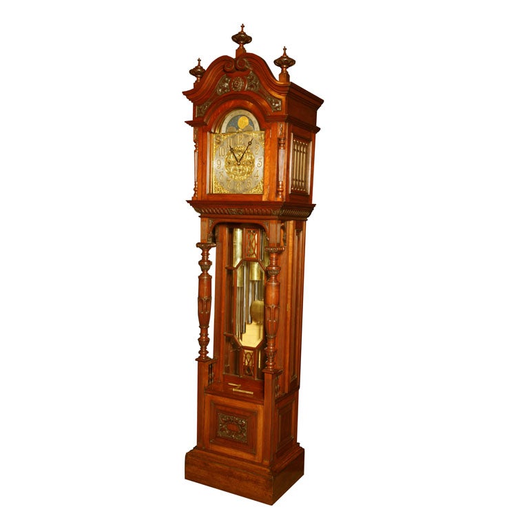 A 19th c. English Musical Longcase / Grandfather Clock For Sale
