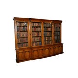 An English Breakfront Bookcase