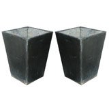 Pair of Authentic French Zinc Planters