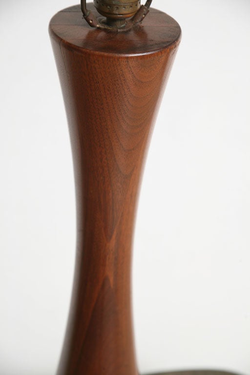 Walnut Philip Powell Table Lamp For Sale