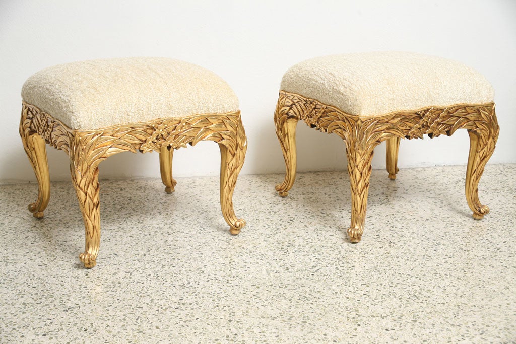 Pair of Decorative Stools at 1stdibs