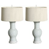 Pair Blanc de Chine Lamps