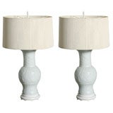 Pair Blanc de Chine Lamps