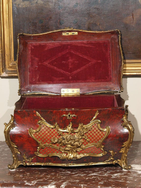 EXCEPTIONAL 18TH C FRENCH JEWELL CASKET For Sale 1