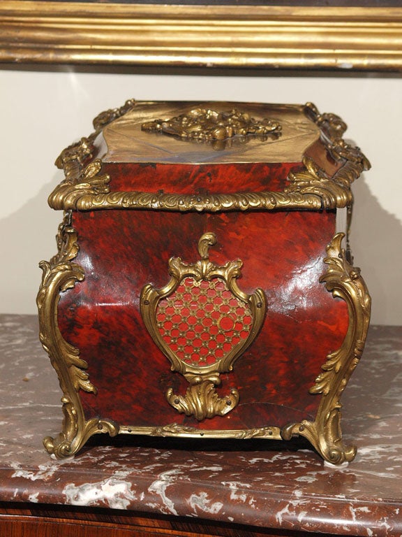 EXCEPTIONAL 18TH C FRENCH JEWELL CASKET For Sale 4