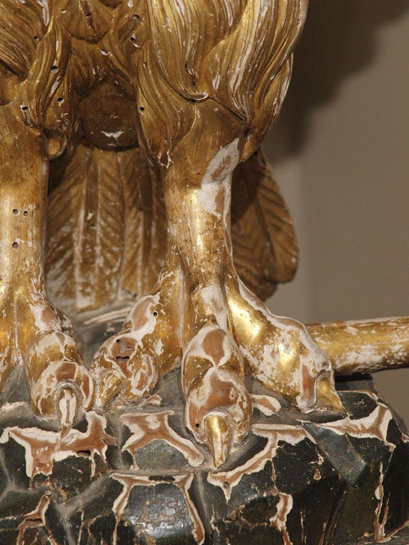 Gilt American (New Hampshire) Carved Eagle For Sale