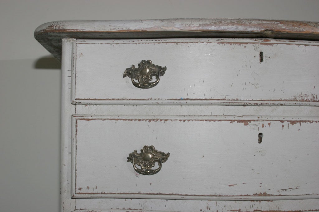 Wood Swedish Rococo Chest of Drawers