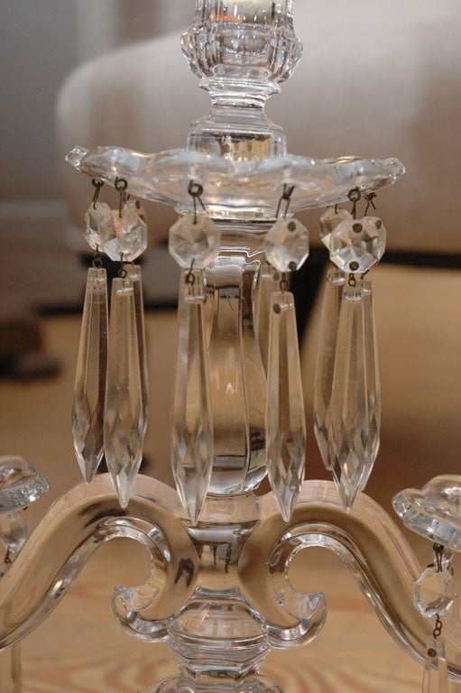 Pair of Heisey Candelabra In Excellent Condition In Southampton, NY