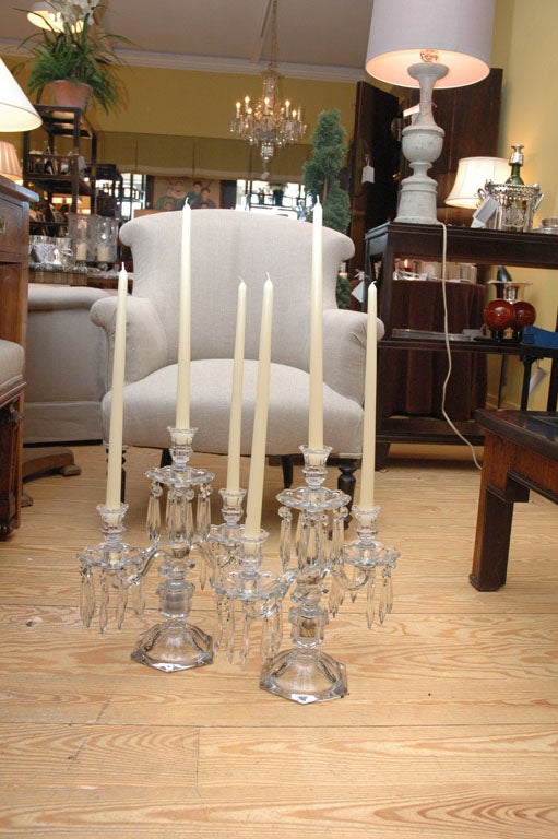 Pair of Heisey Candelabra 1