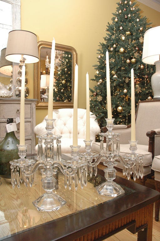 Beautiful Pair of Heisey Candelabra, stunning detail!