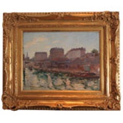 "The Seine, Paris" by Remy Landeau. Circa 1900 12