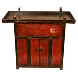 Antique 2 Door Side Cabinet with Removable Tray Top